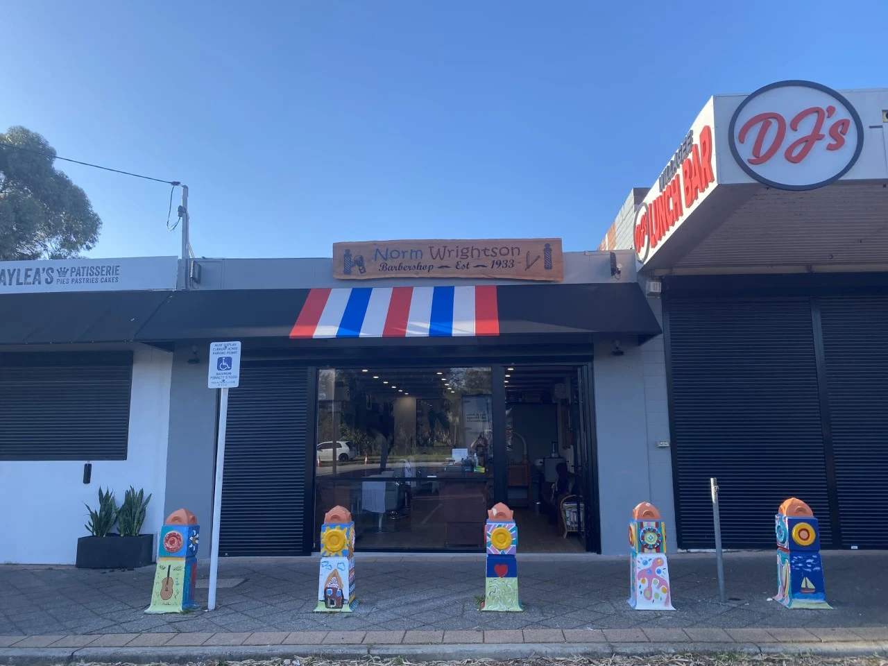 Inside Norm Wrightsons Barbershop in Willagee